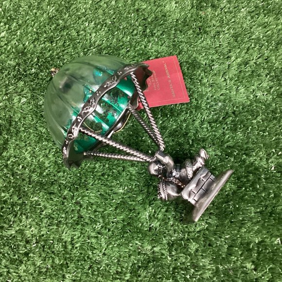 LENOX Kirk Stieff Santa's Arrival Pewter Christmas Ornament - Picture 5 of 11